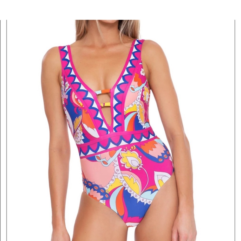 Colorful Trina Turk One Piece Swimsuit